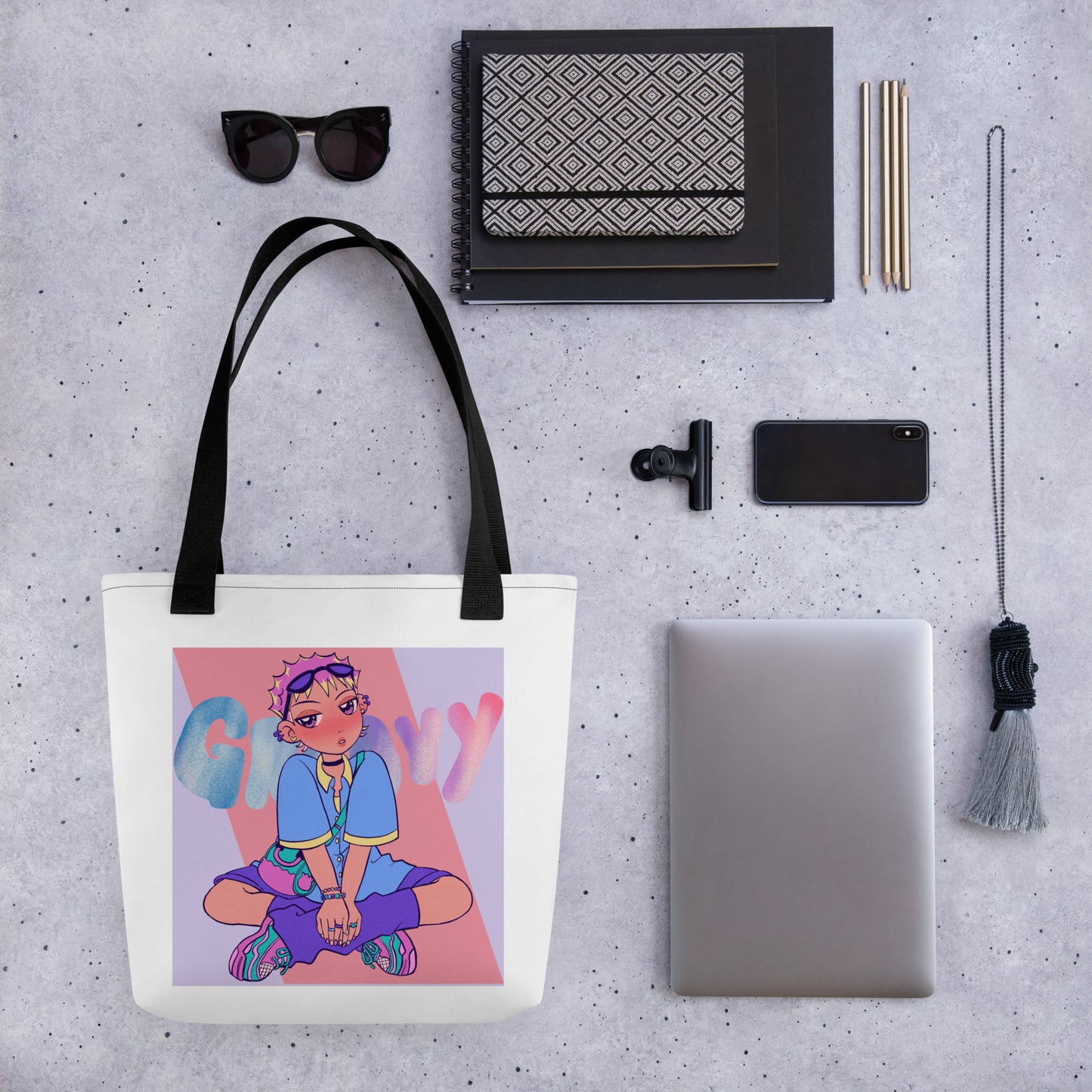 Groovy: Tote bag