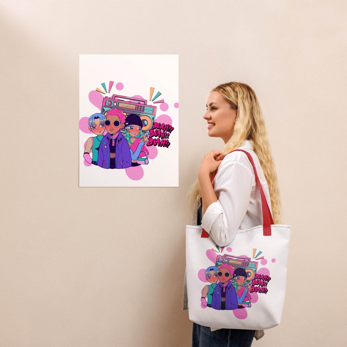 Blah, Blah, Blah: Tote bag