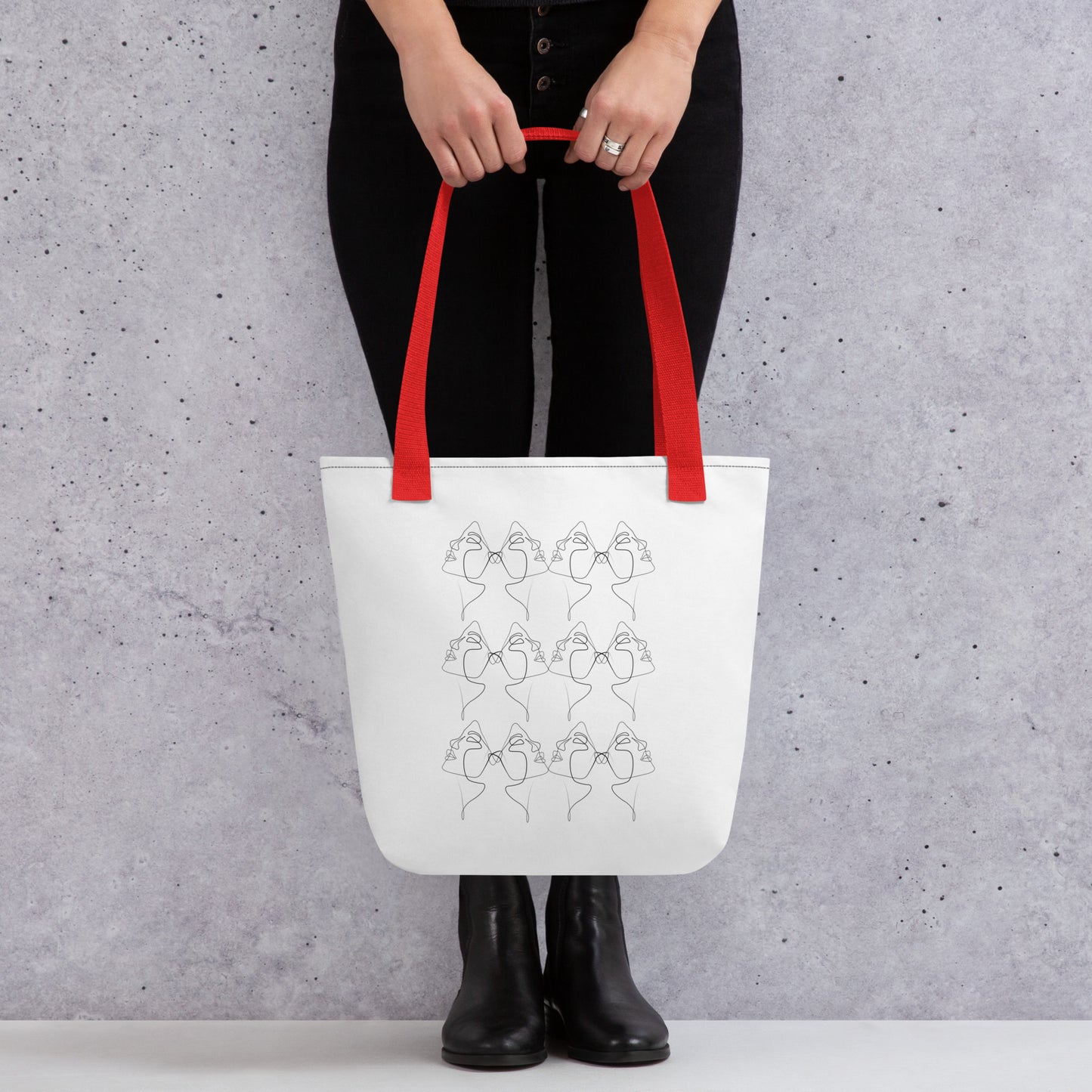 Face-simili: Tote bag