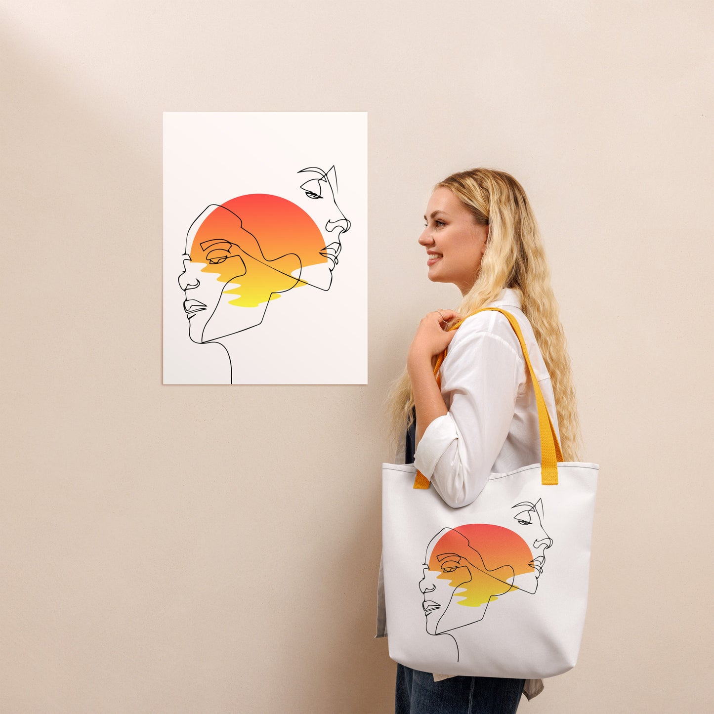 Golden Muse: Tote bag