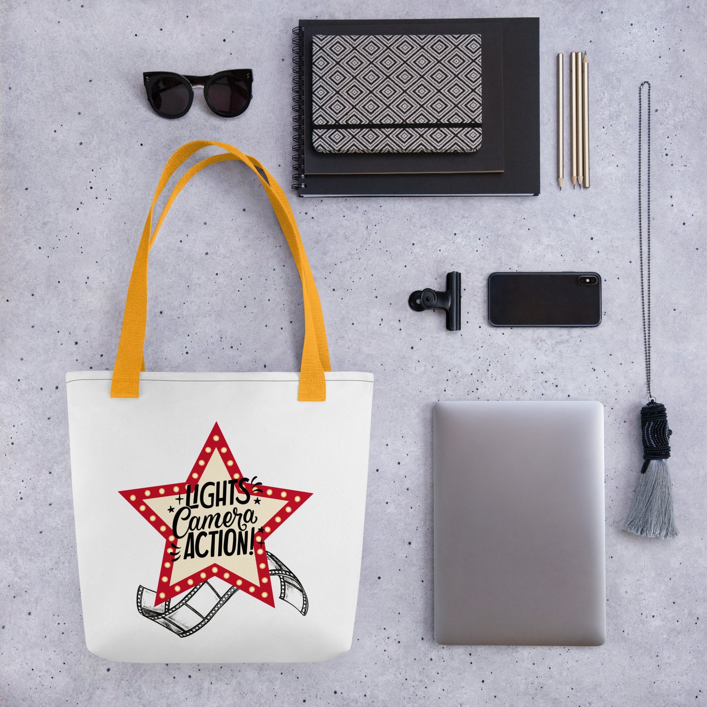 Lights, Camera, Action: Tote bag