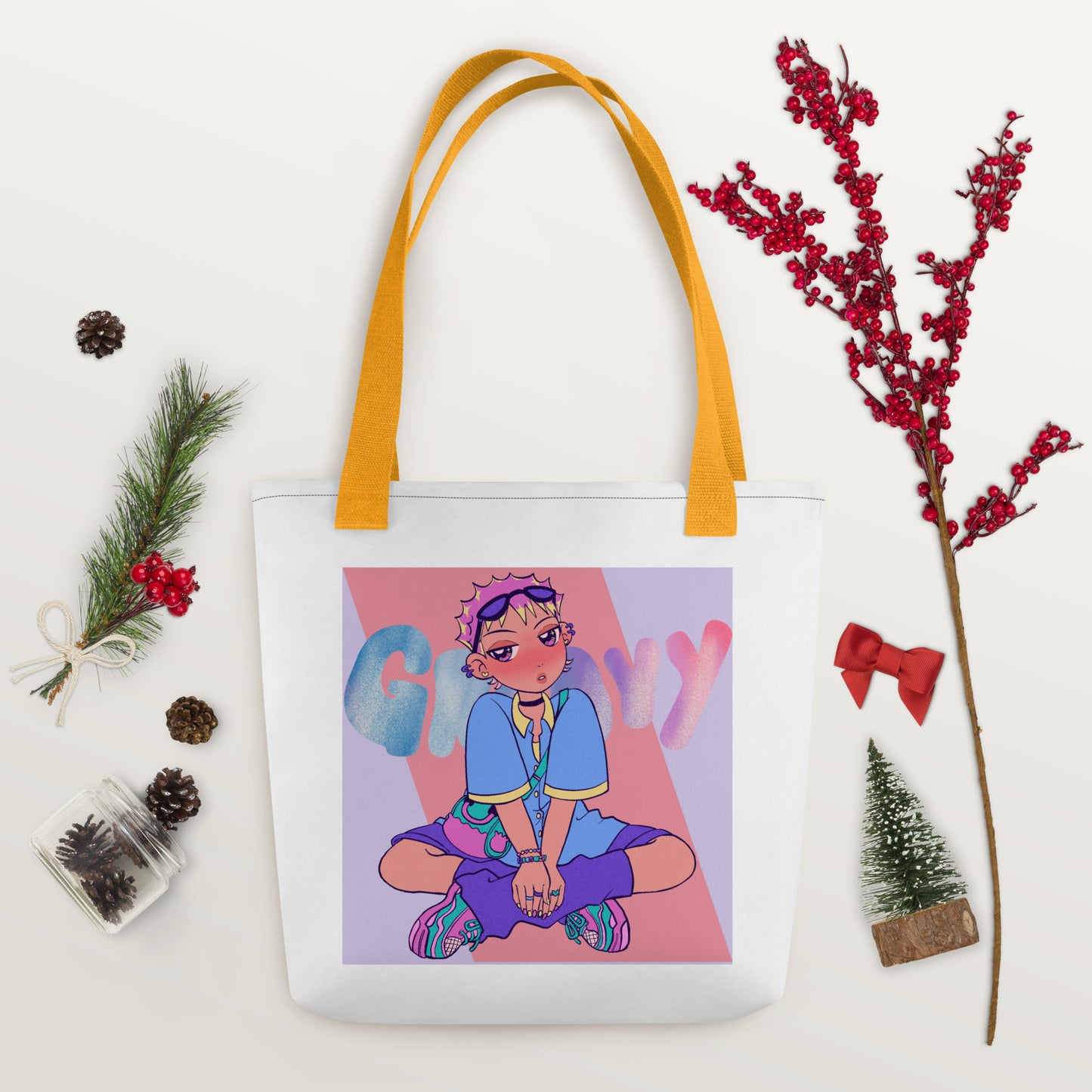 Groovy: Tote bag