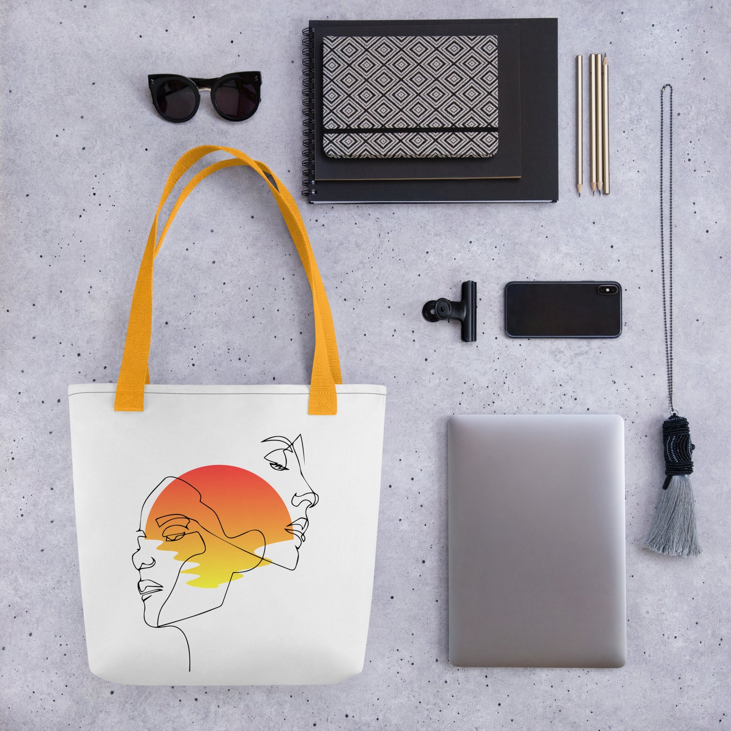 Golden Muse: Tote bag