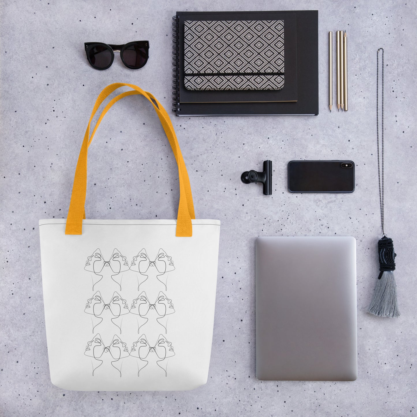 Face-simili: Tote bag